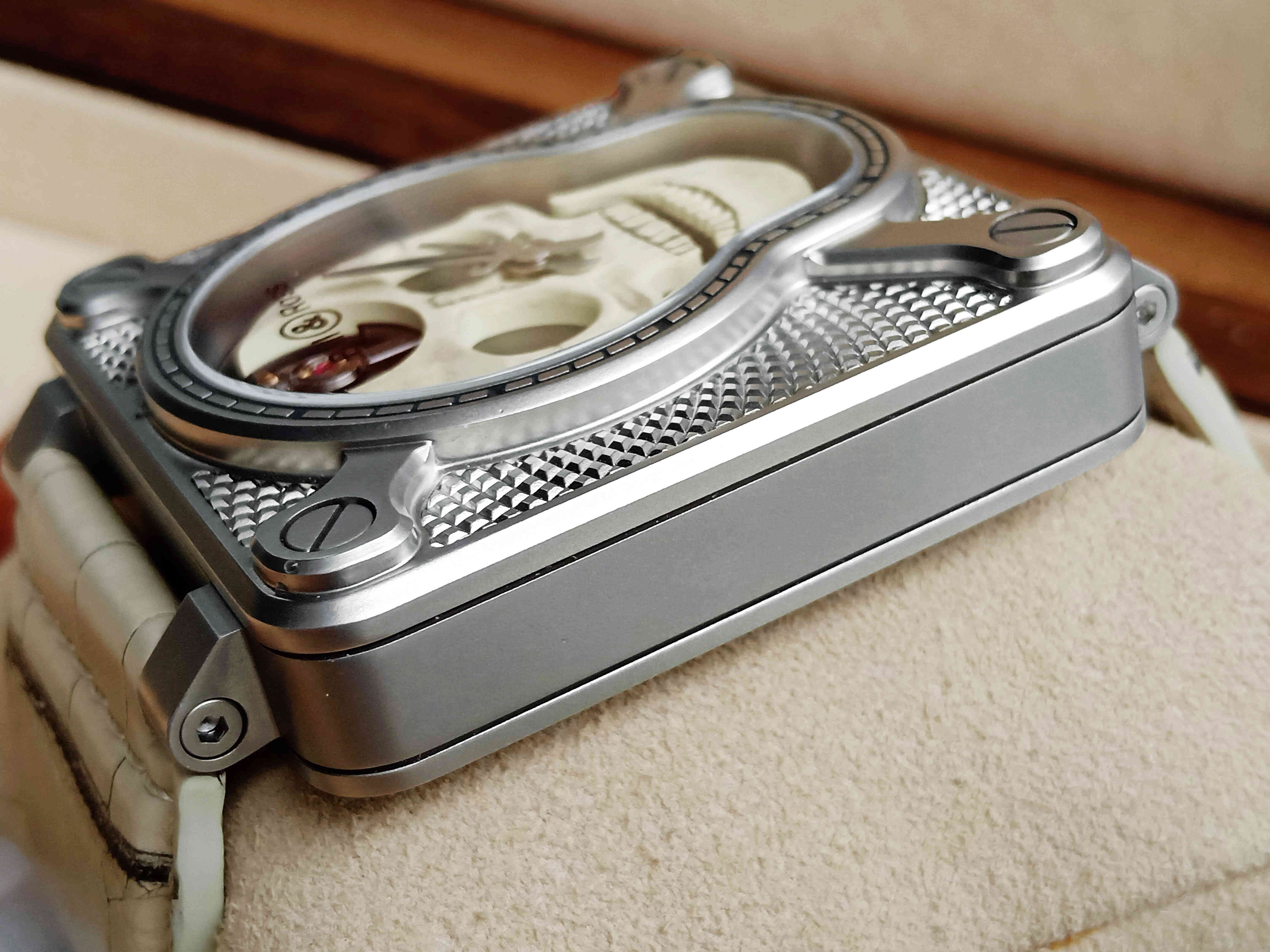 Bell & Ross BR 01 Laughing Skull White