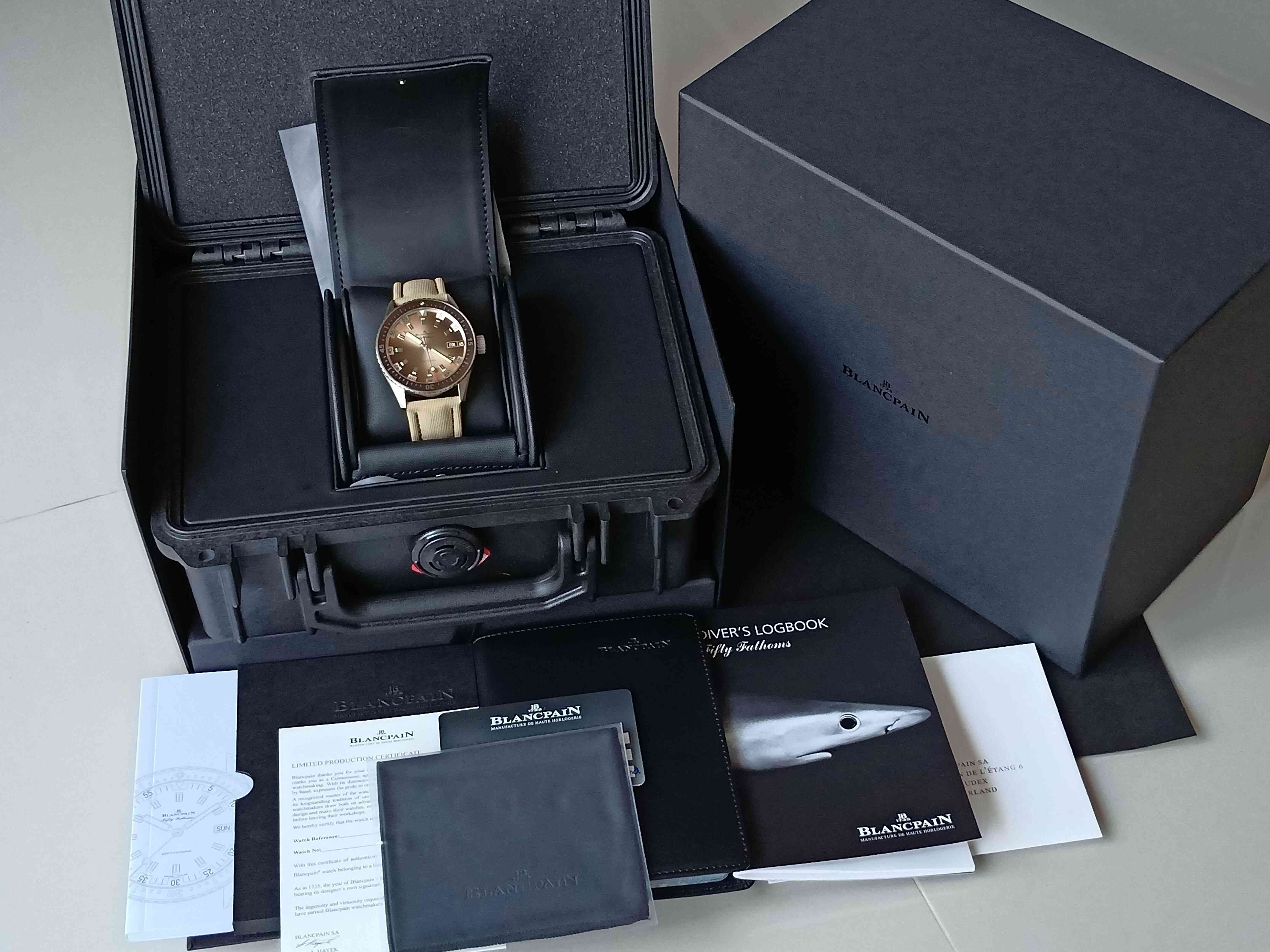 Blancpain Fifty Fathoms Bathyscaphe Day Date Desert Edition