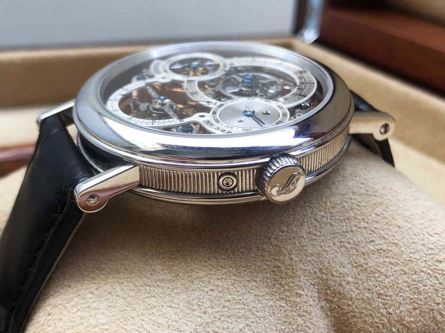 Breguet Classique Complications Tourbillion Perpetual Calendar Skeleton Platinum