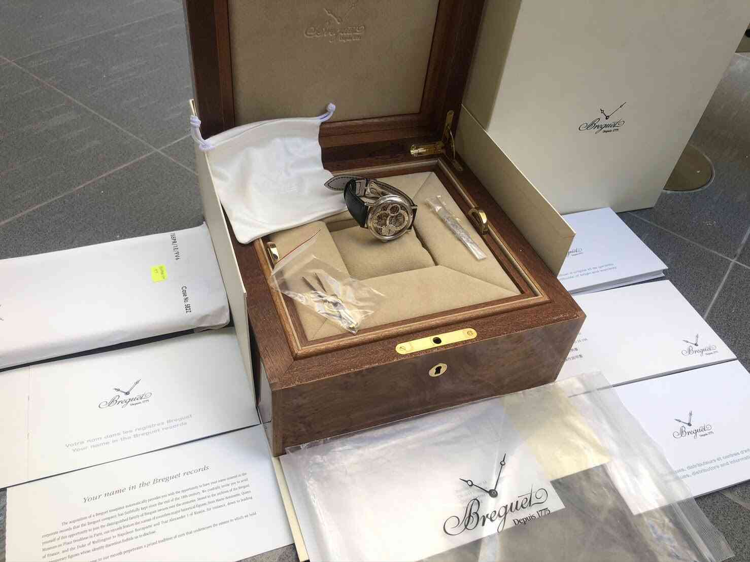 Breguet Classique Complications Tourbillion Perpetual Calendar Skeleton Platinum