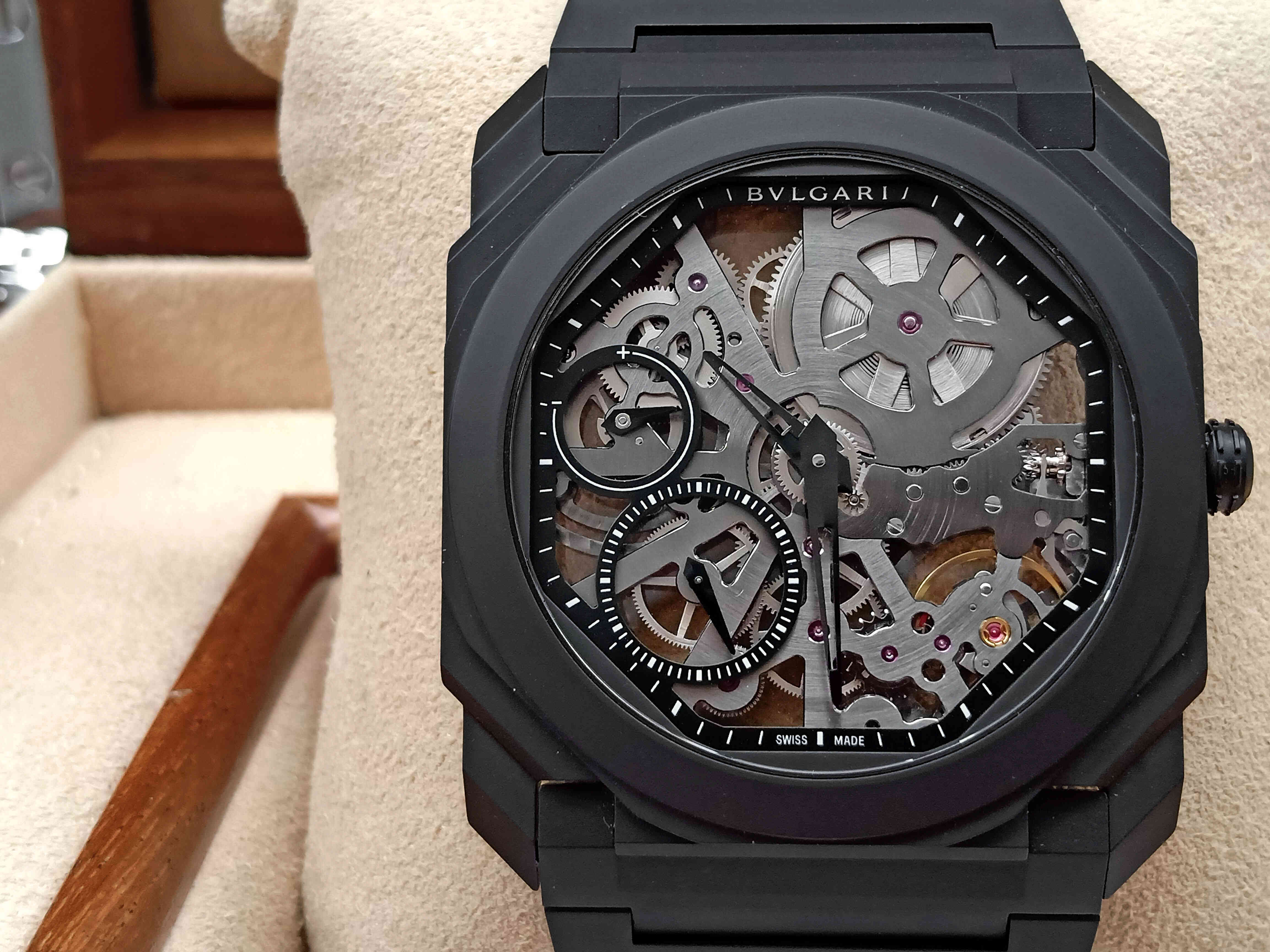 Bulgari Octo Finissimo Extra Thin Full Black Ceramic Skeleton