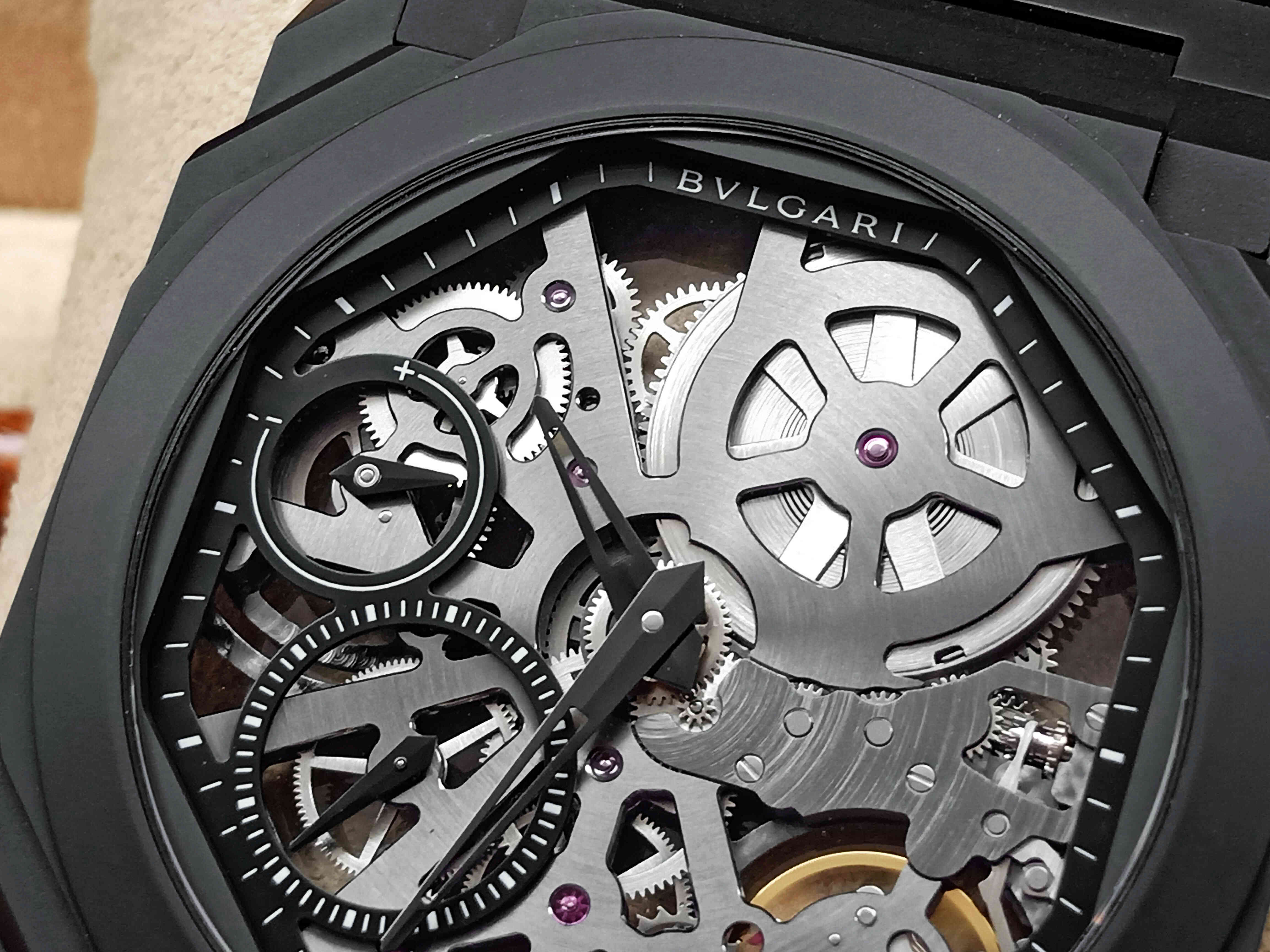 Bulgari Octo Finissimo Extra Thin Full Black Ceramic Skeleton