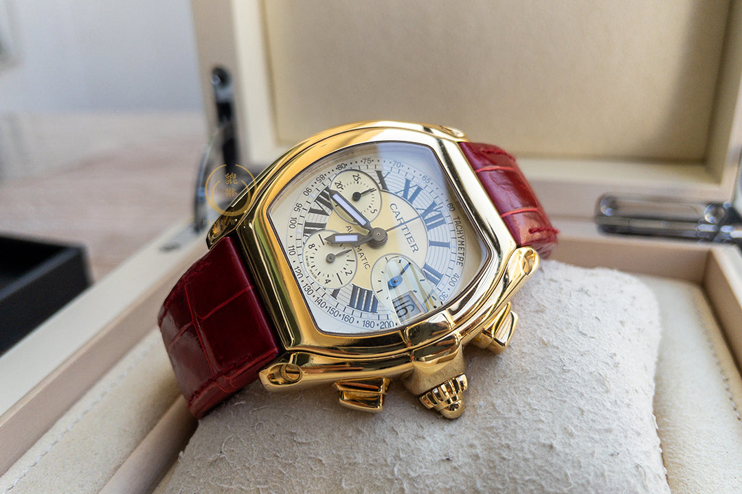 Cartier Roadster 2619 Yellow Gold Two Tone Dial