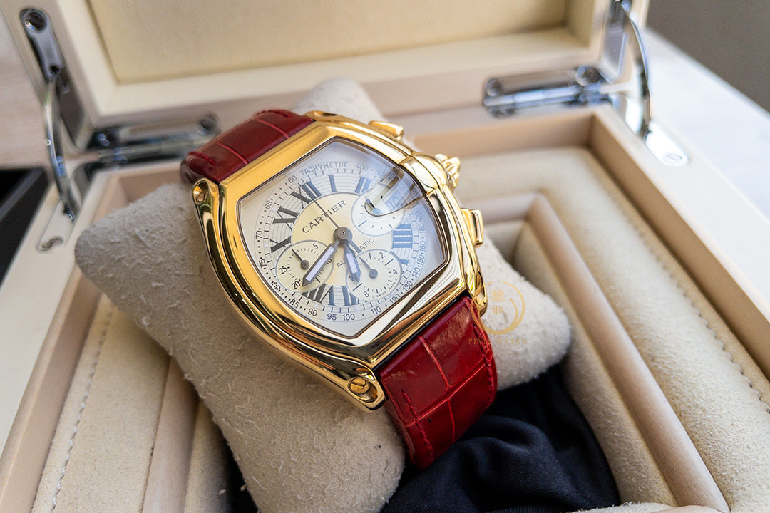 Cartier Roadster 2619 Yellow Gold Two Tone Dial