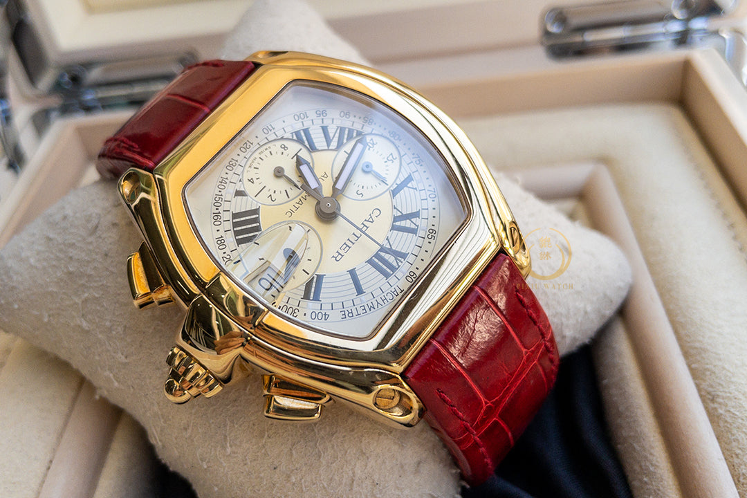 Cartier Roadster 2619 Yellow Gold Two Tone Dial