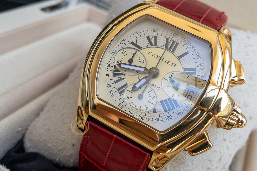 Cartier Roadster 2619 Yellow Gold Two Tone Dial
