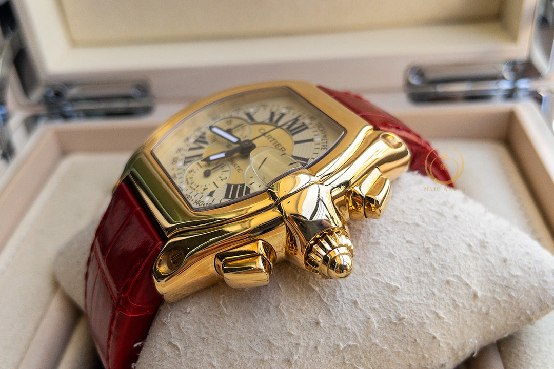 Cartier Roadster 2619 Yellow Gold Two Tone Dial