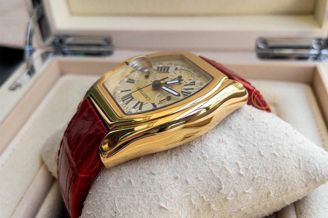Cartier Roadster 2619 Yellow Gold Two Tone Dial