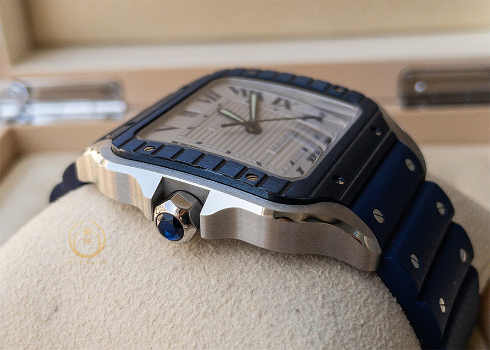 Cartier Santos Large Model Blue