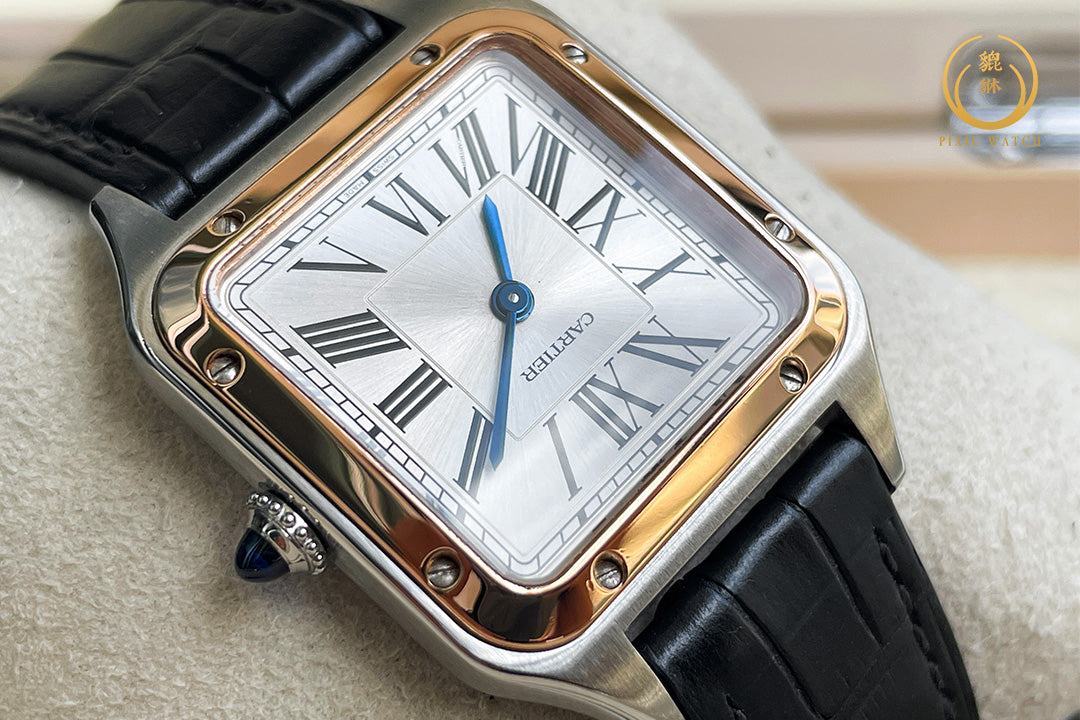 Cartier Santos Dumont Rose Gold Bezel