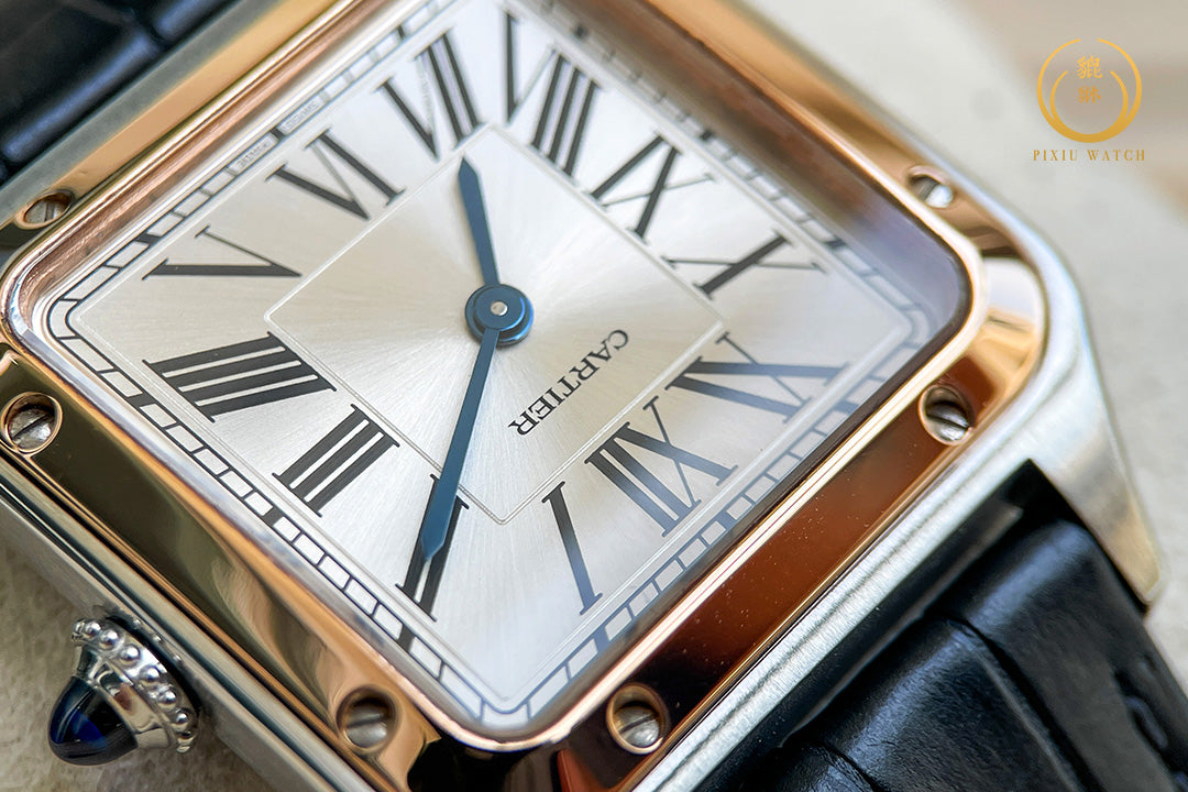 Cartier Santos Dumont Rose Gold Bezel