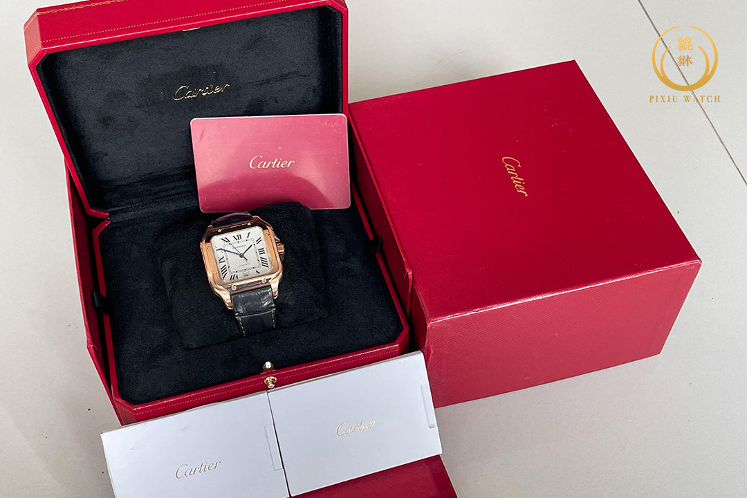 Cartier Santos Large Red Gold