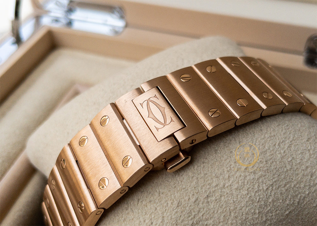 “New” Cartier Santos Skeleton Rose Gold