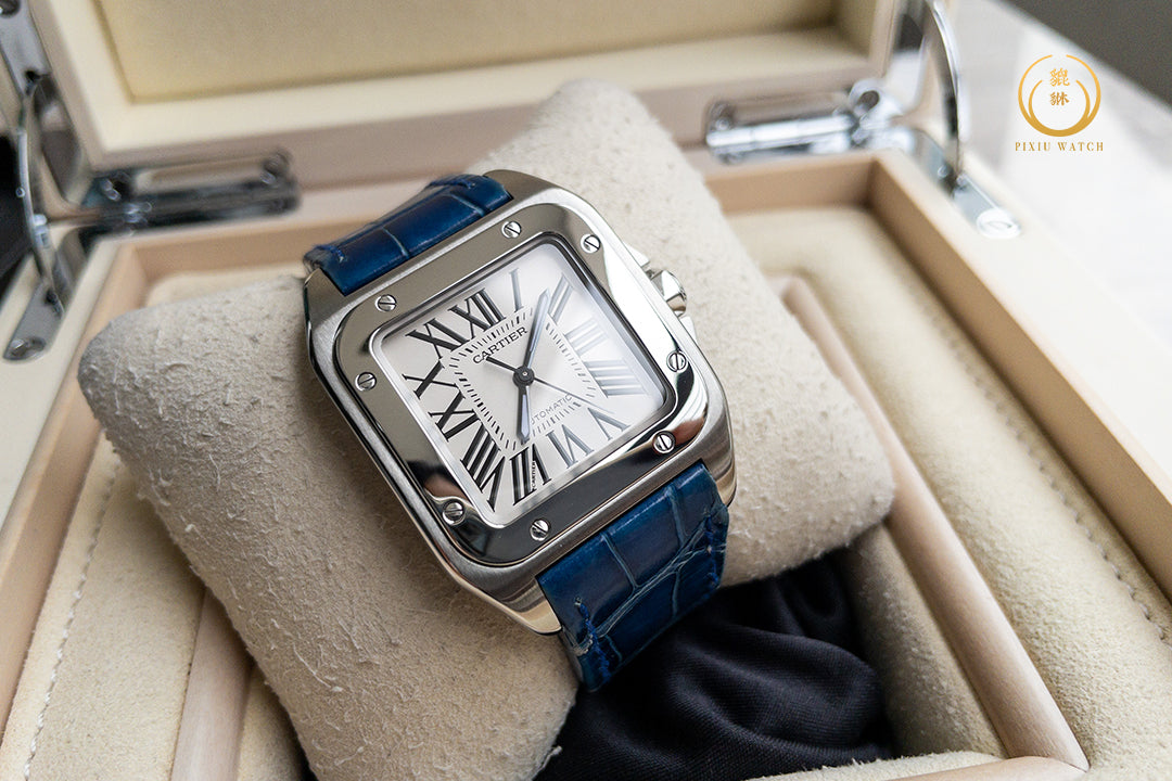 Cartier Santos 100 Size M Steel