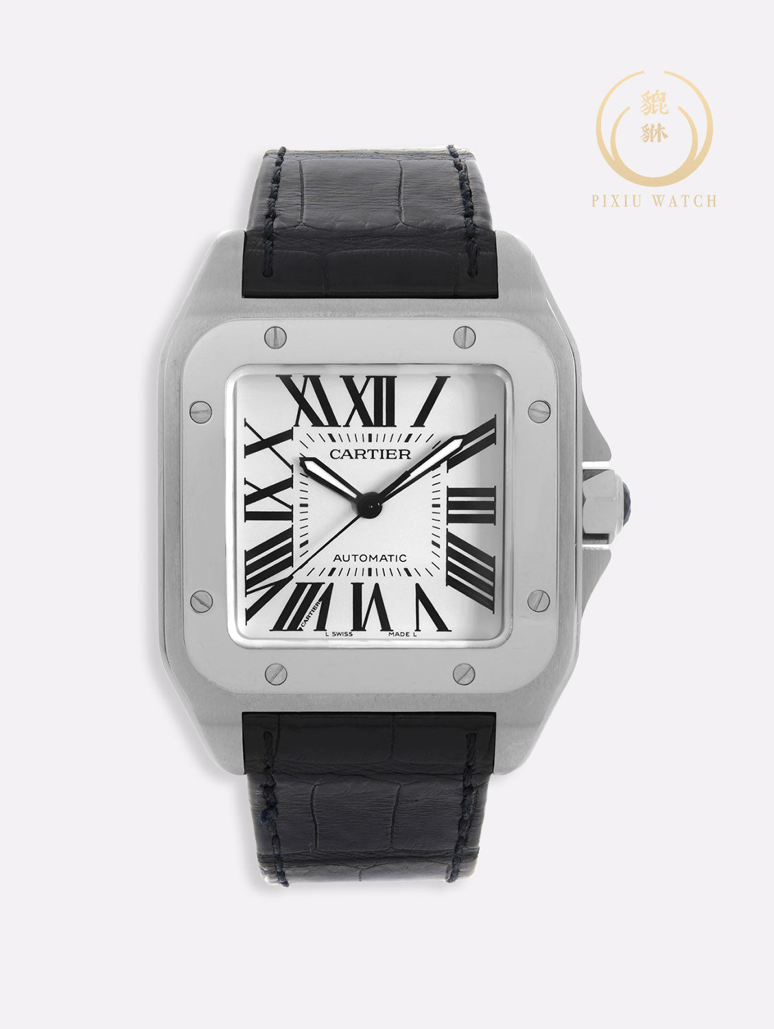 Cartier Santos 100 XL 2656 Steel White Dial