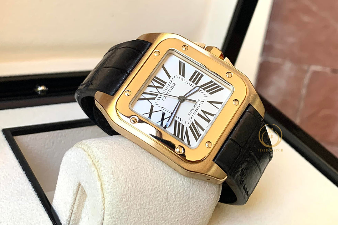 Cartier santos 100XL yellow full gold