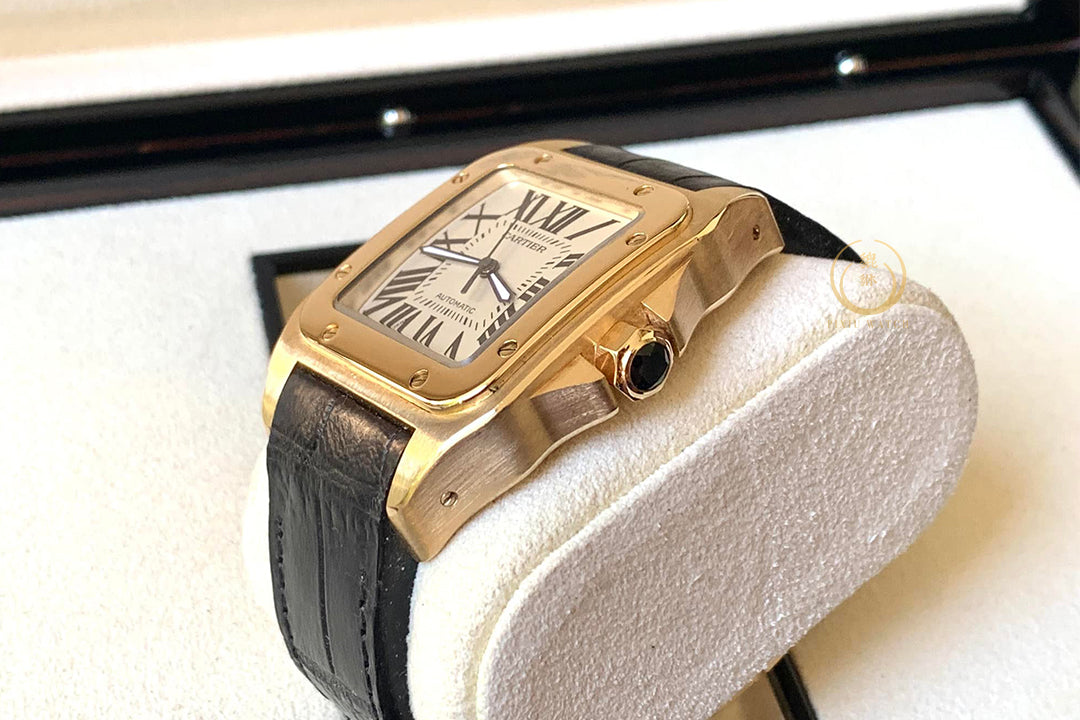 Cartier santos 100XL yellow full gold