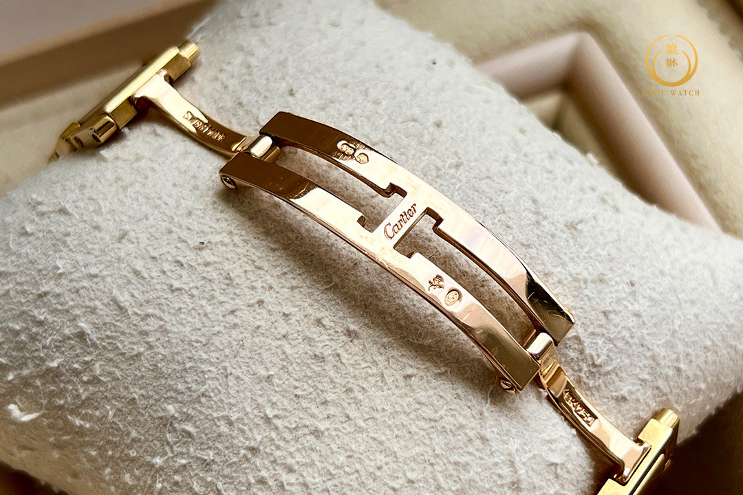 Cartier Tank Full Yellow Gold Diamonds Monogram Dial
