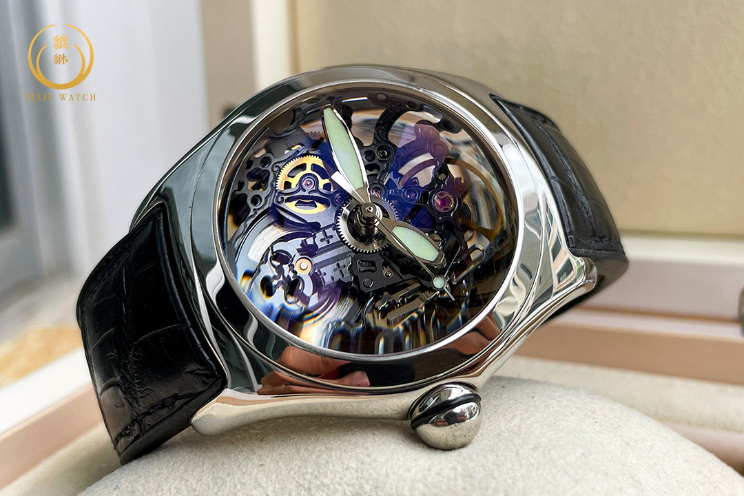 Corum Bubble Black Skeleton