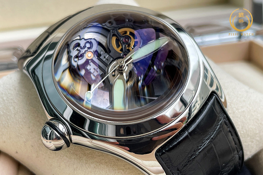 Corum Bubble Black Skeleton