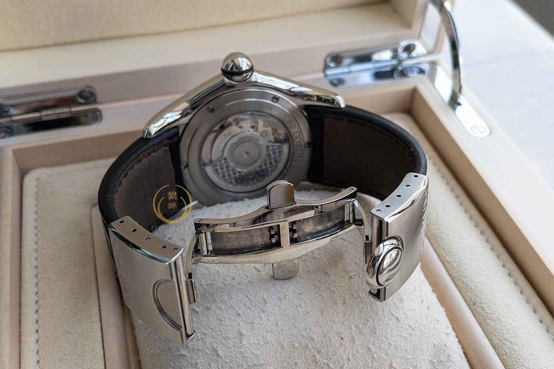 Corum Bubble Classic Black Dial Date Steel