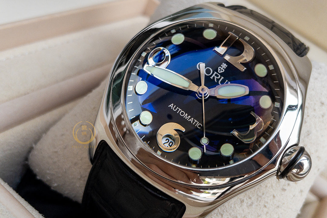 Corum Bubble Classic Black Dial Date Steel