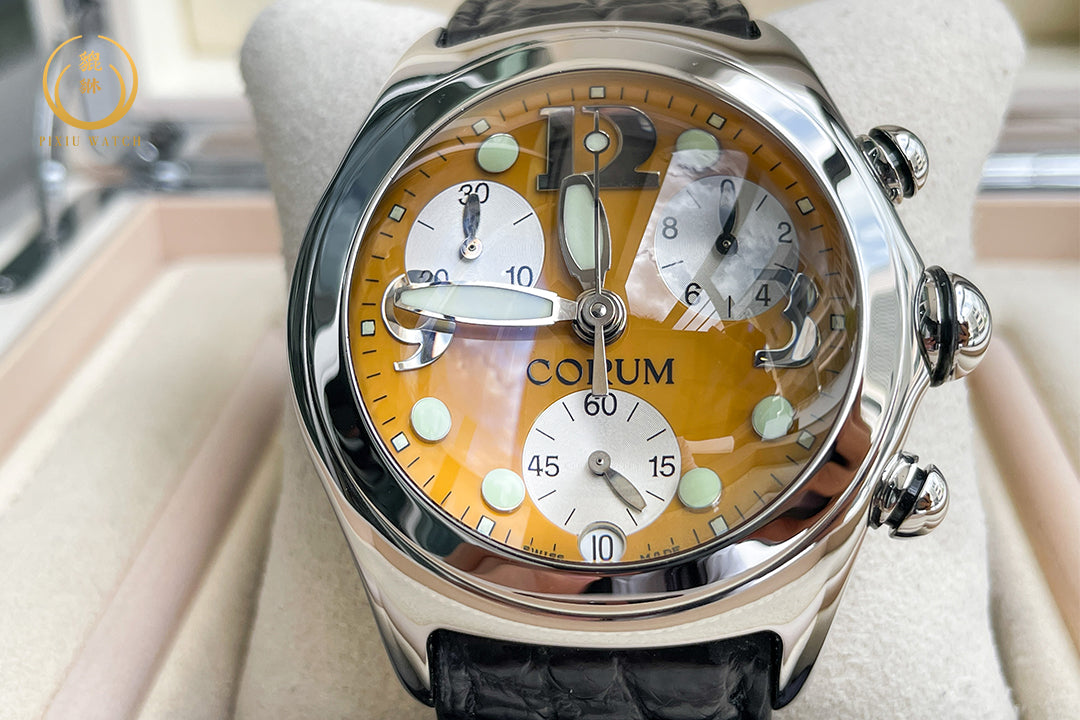Corum Bubble XL Chronograph Yellow Dial