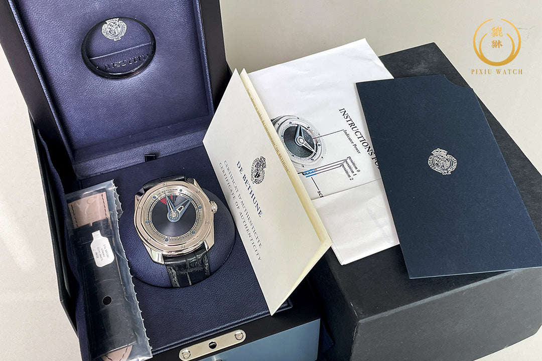 De Bethune DB22 Power Reserve 18K White Gold Black Dial Limited