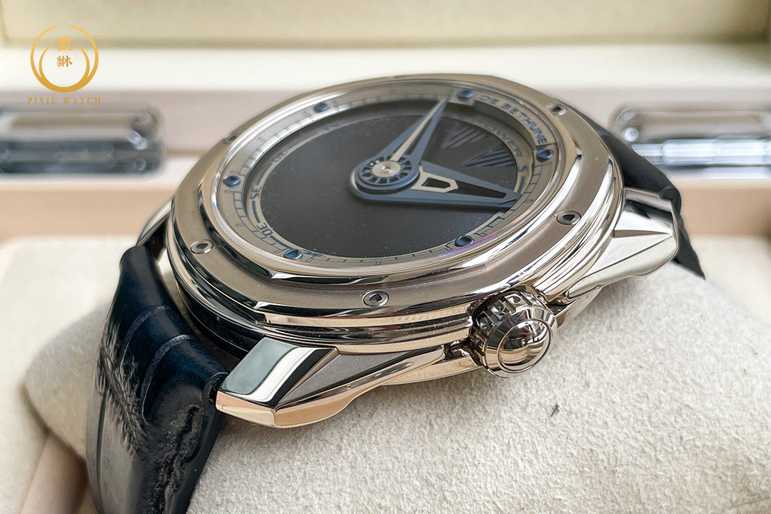 De Bethune DB22 Power Reserve 18K White Gold Black Dial Limited