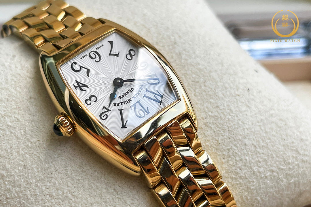 Franck Muller Cintree Curvex Lady 18K Yellow Gold