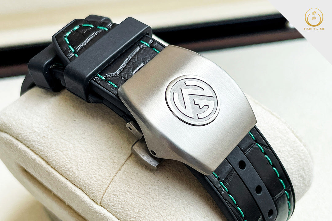“Brand New” Franck Muller Vanguard Green Crazy Hour Titanium