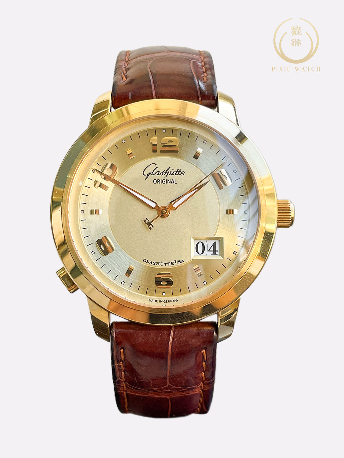 Glashutte Original Panomatic Central XL 18K Yellow Gold
