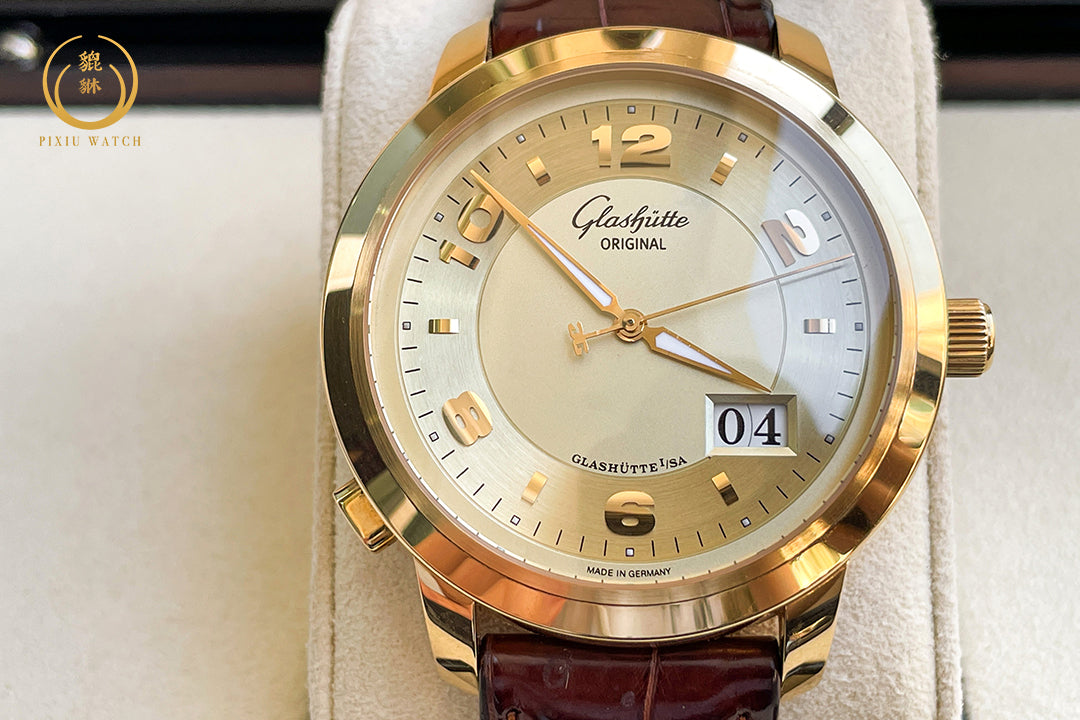Glashutte Original Panomatic Central XL 18K Yellow Gold