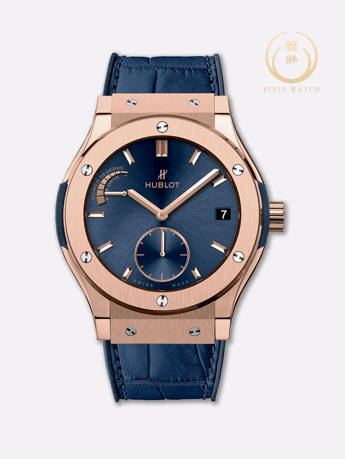 Hublot Classic Fusion King Gold Blue 8 Days