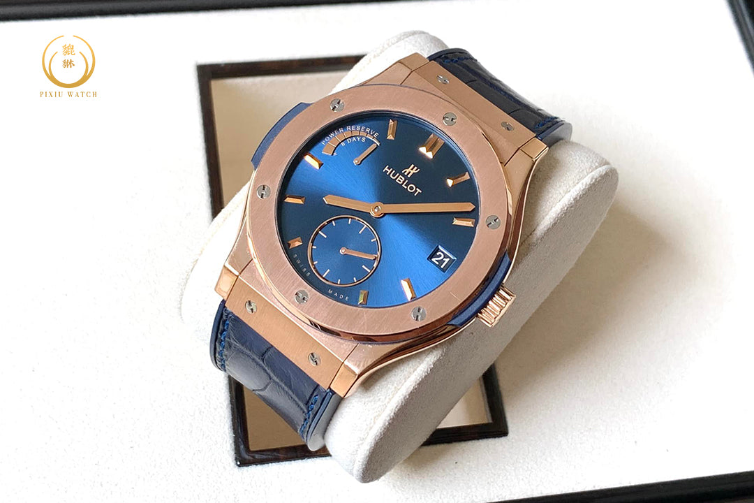 Hublot Classic Fusion King Gold Blue 8 Days