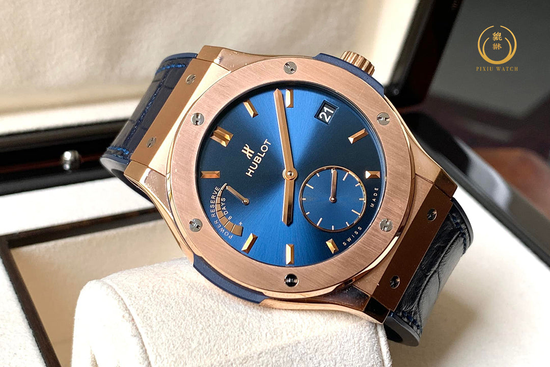 Hublot Classic Fusion King Gold Blue 8 Days