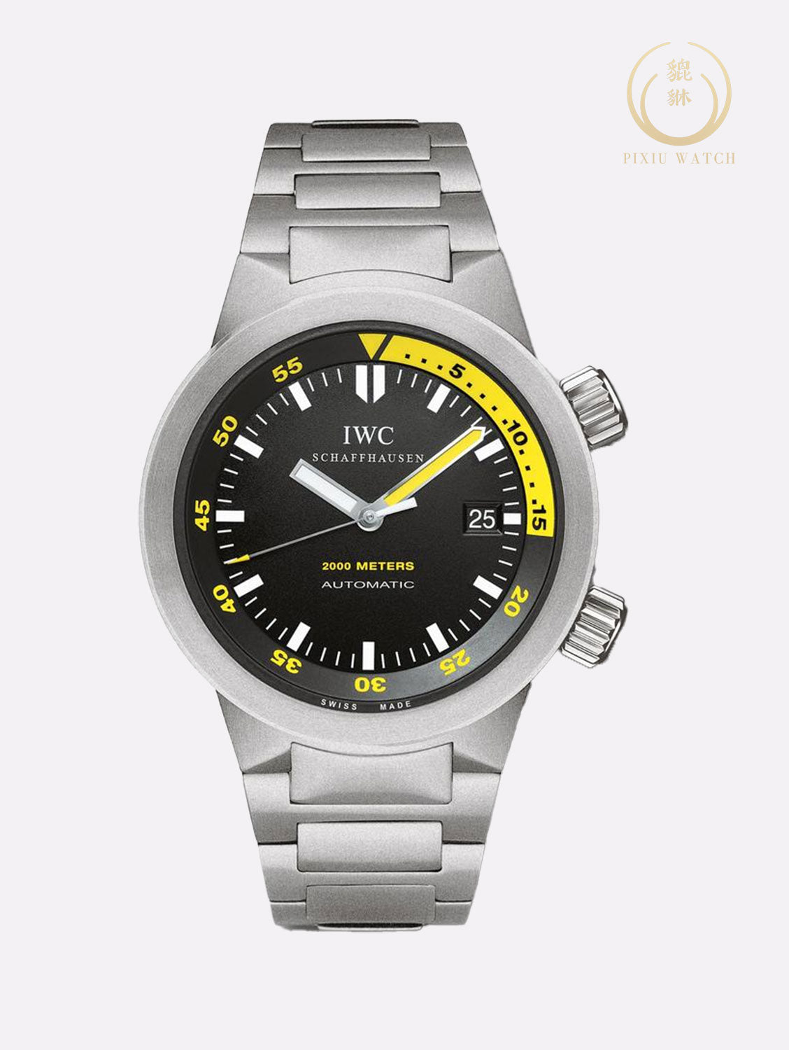 IWC Aquatimer 2000 Titanium IW353803 Black Yellow