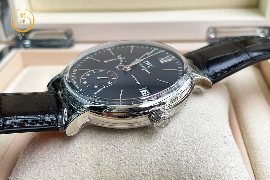 “ของใหม่” IWC Portofino IW510106 Hand-Wound 8 Days Blue Sunburst