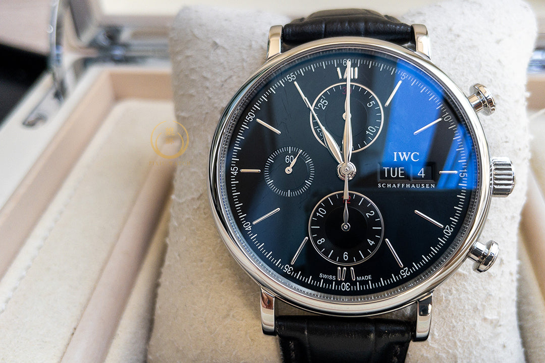 IWC Portofino IW391008 Chronograph Black Dial