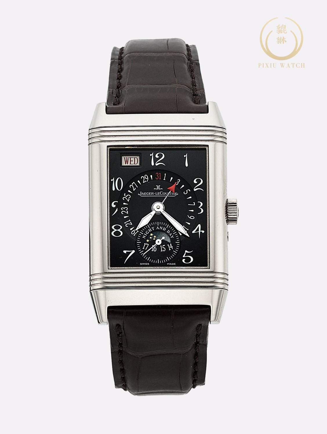 Jaeger-LeCoultre Reverso Calendar Date White Gold