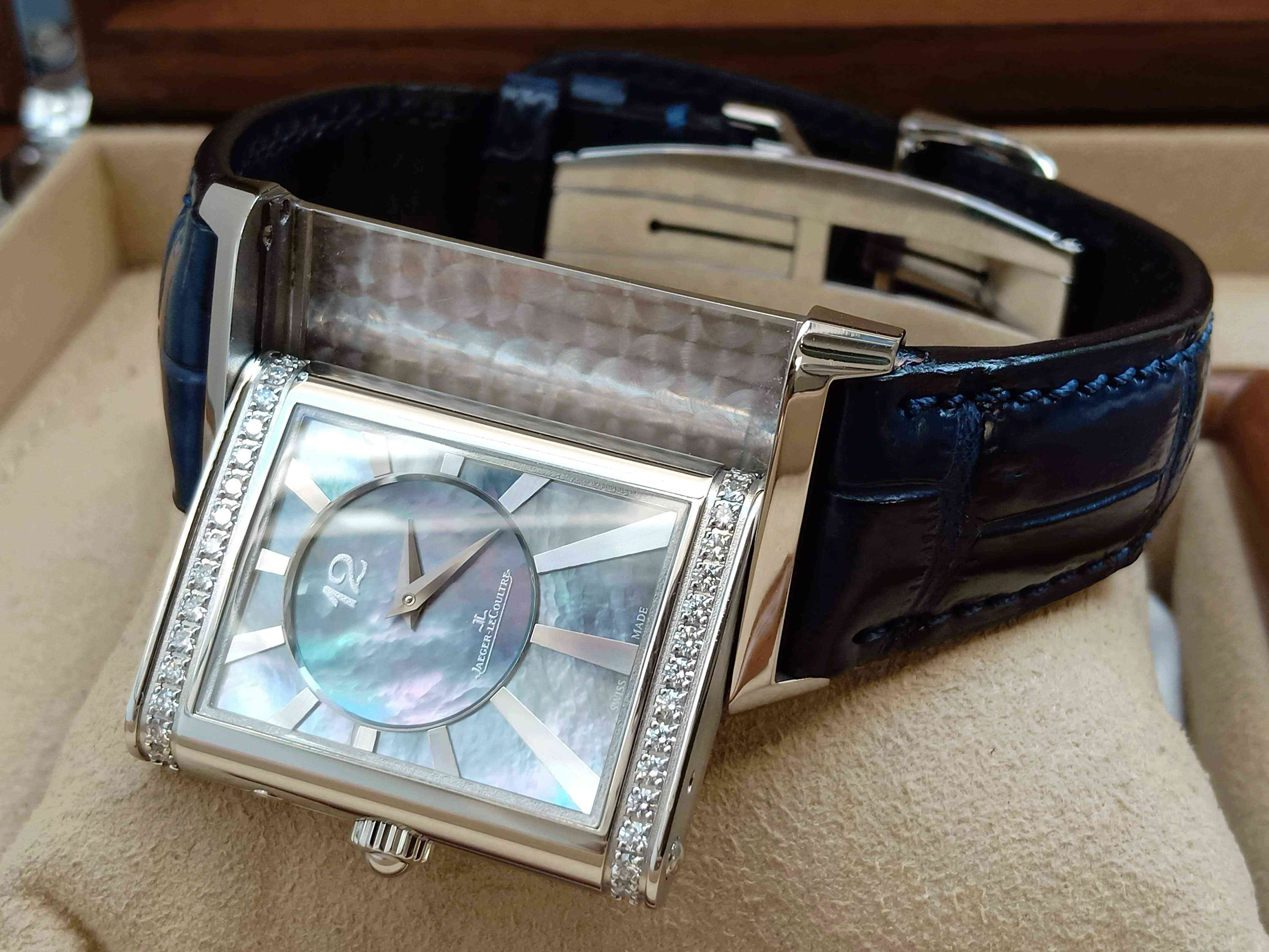Jaeger LeCoultre Reverso Duoface Pearl Diamond Mid-Size