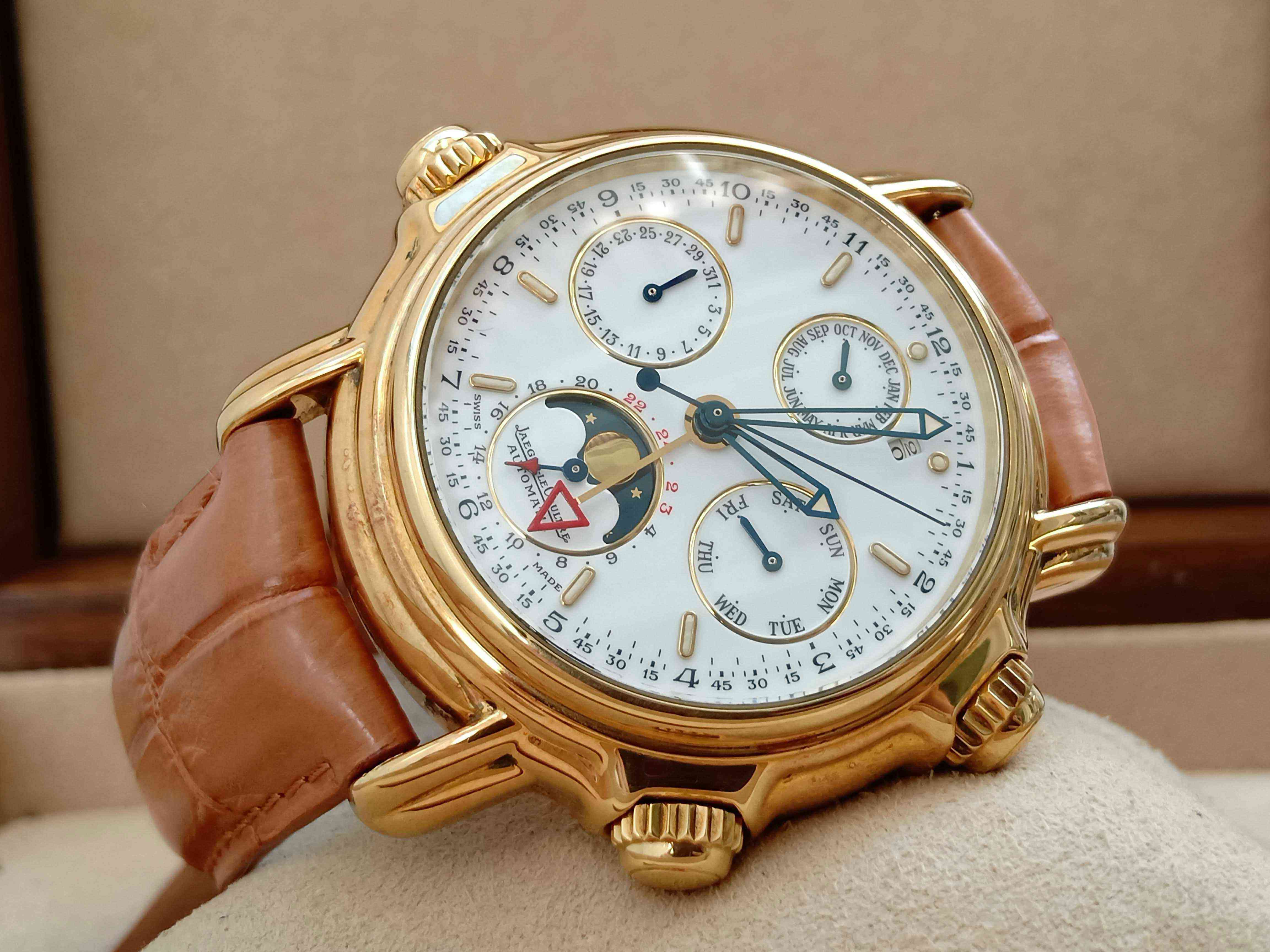 Jaeger LeCoultre Reveil Grande Perpetual Calendar Alarm 18K Rose Gold