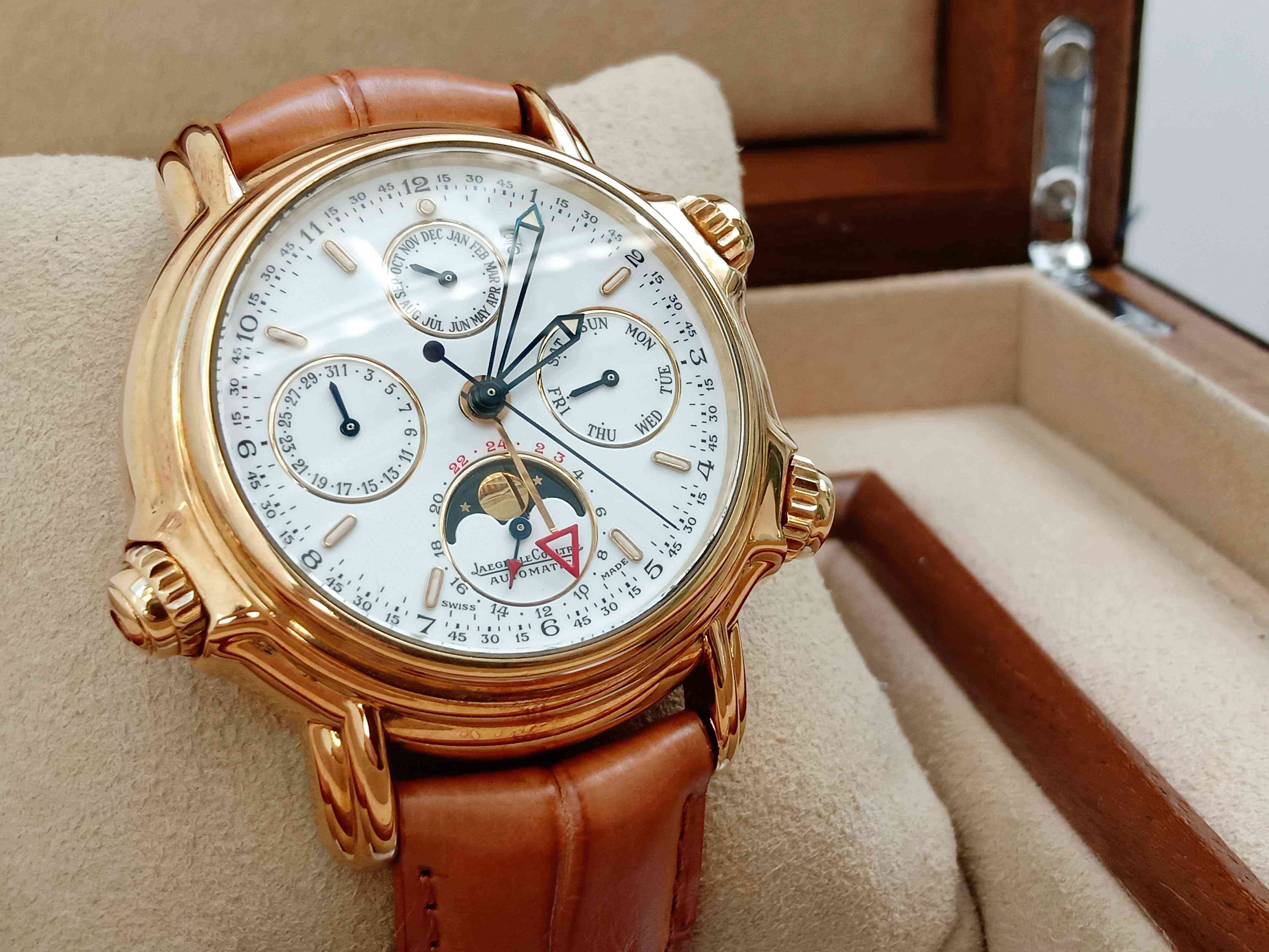 Jaeger LeCoultre Reveil Grande Perpetual Calendar Alarm 18K Rose Gold