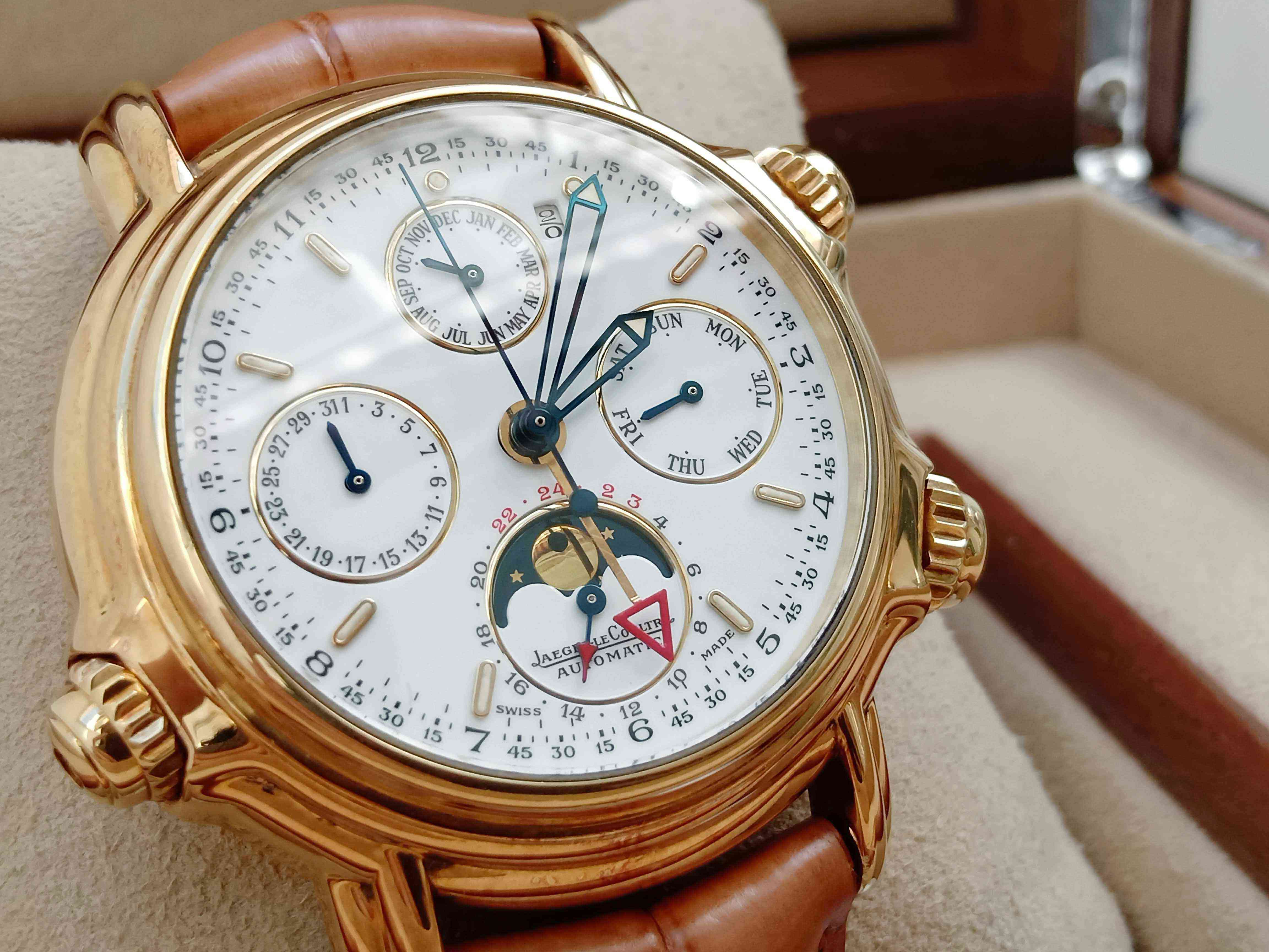 Jaeger LeCoultre Reveil Grande Perpetual Calendar Alarm 18K Rose Gold