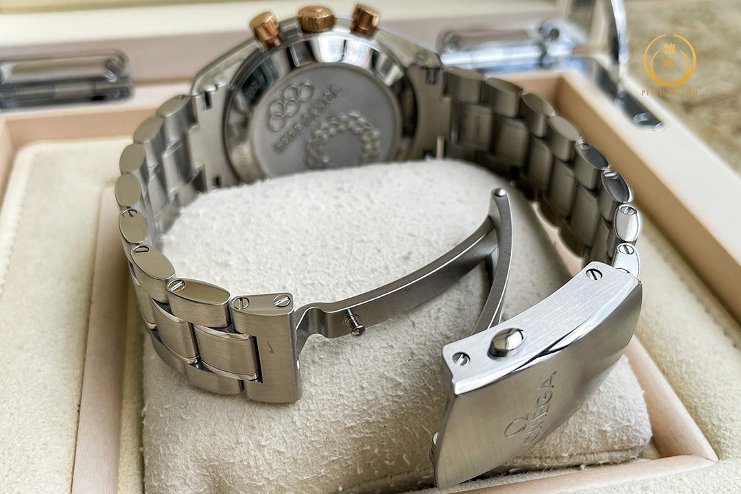 Omega Speedmaster Tokyo 2020 Green Steel/Sedna Gold Limited