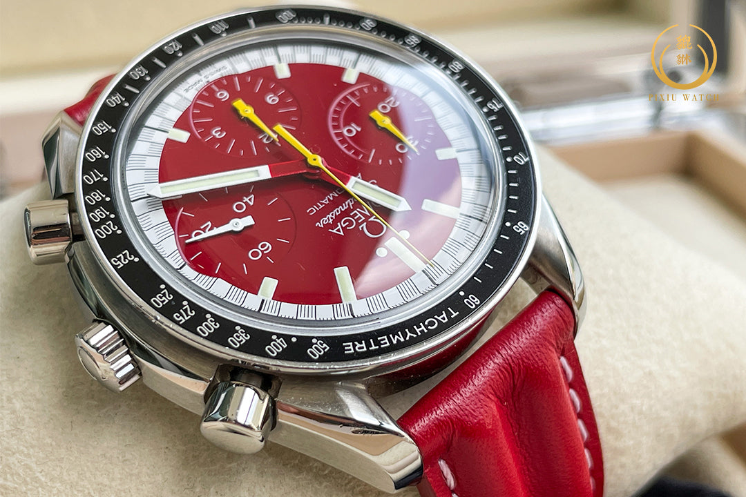 Omega Speedmaster Reduced Racing Red Dial Michael Schumacher