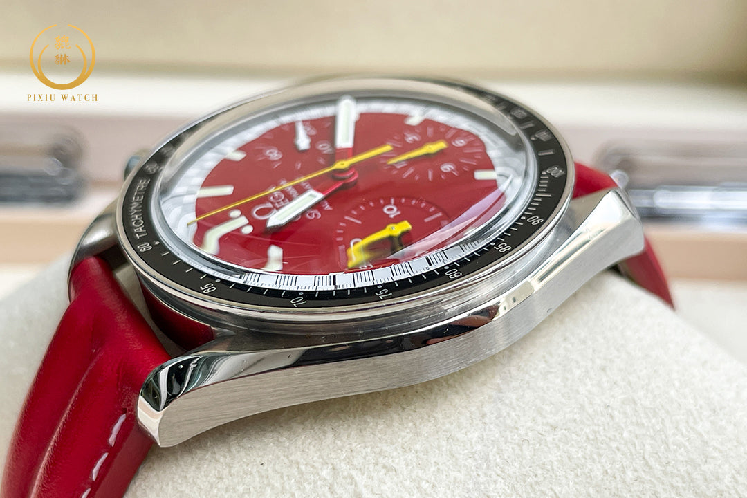 Omega Speedmaster Reduced Racing Red Dial Michael Schumacher