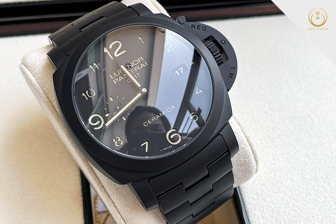 Panerai 438 Tuttonero Luminor 1950 3 Days GMT Ceramica