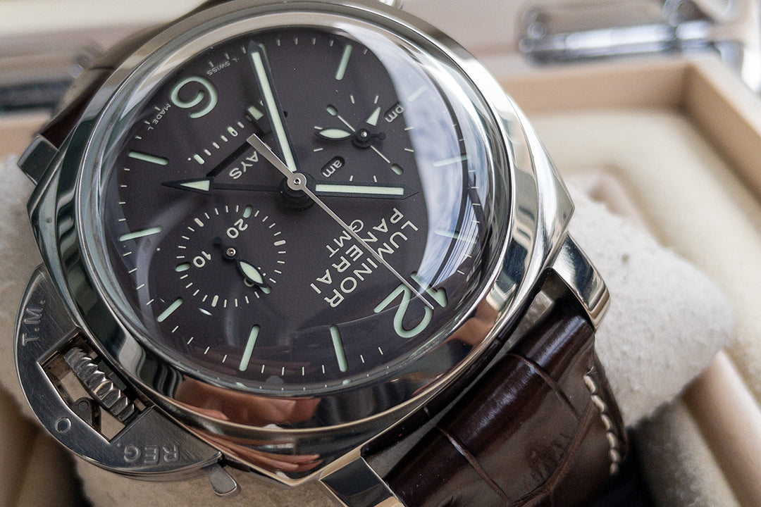 Panerai Luminor 1950 PAM00275 8 Days Chrono Monopulsante GMT Titanium