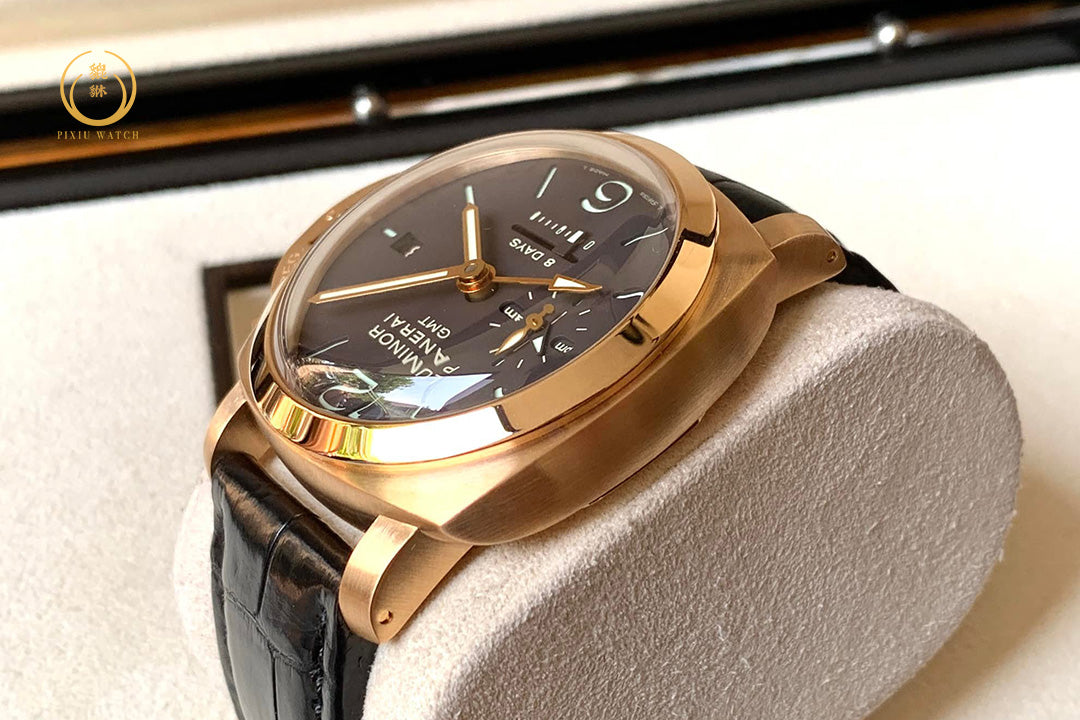 Panerai Luminor 1950 GMT 8 Days Oro Rosso Rose Gold Pam289